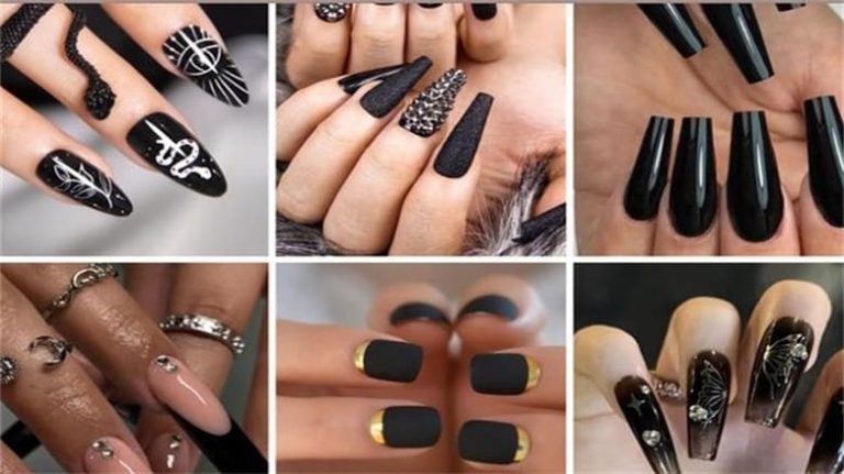 65 Most Amazing Black and Silver Nails You’ll Love